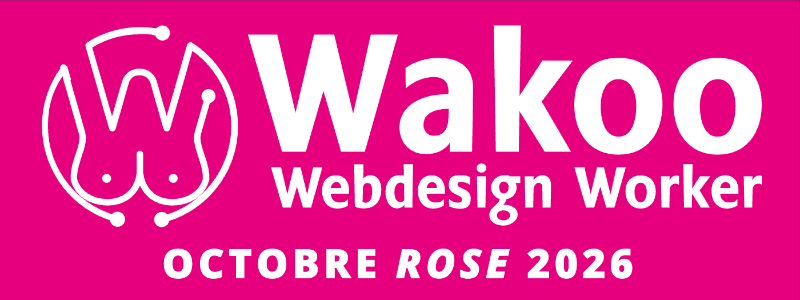 Logo Octobre Rose de Wakoo Webdesign Worker